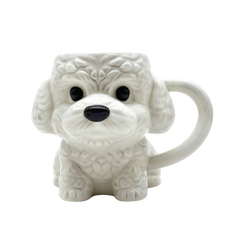 Bloomingware BM-69 Fluffy Bichon Buddy ceramic dog mug 20oz — bichon frise design