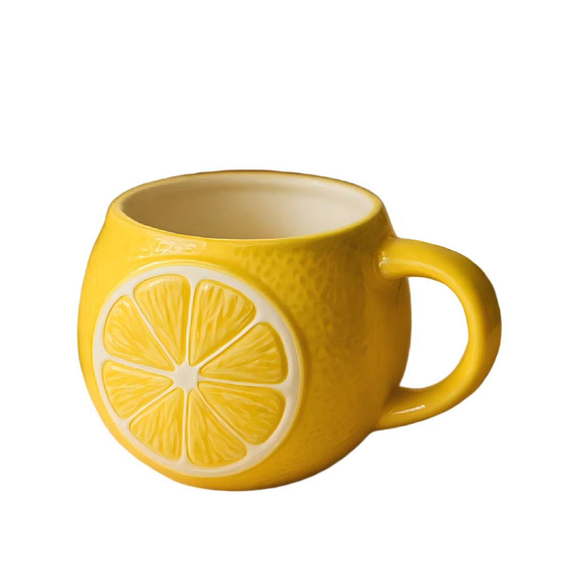 Bloomingware BM-58 Sunny Lemon Slice ceramic mug 16oz — cheerful lemon design