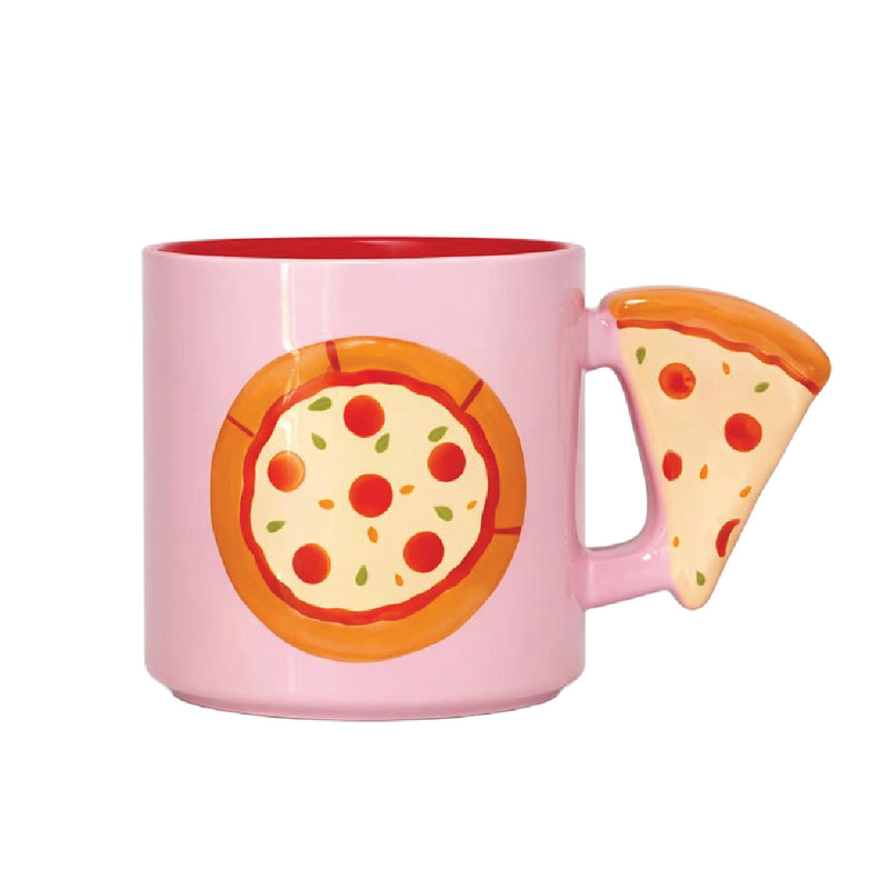Bloomingware BM-73 Whole Pie & Slice ceramic pizza mug 16oz