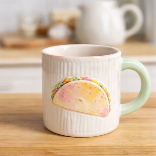 Pastel Taco Treat Food Mug