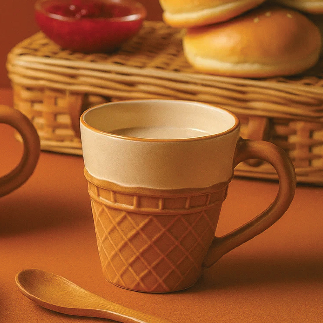 Cone & Cream Food Mug