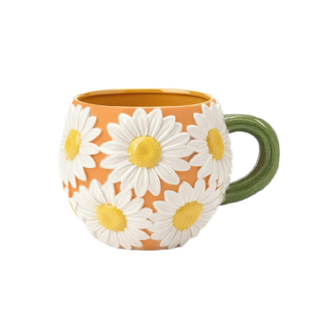 Sunset Daisy Meadow Relief Flower Mug