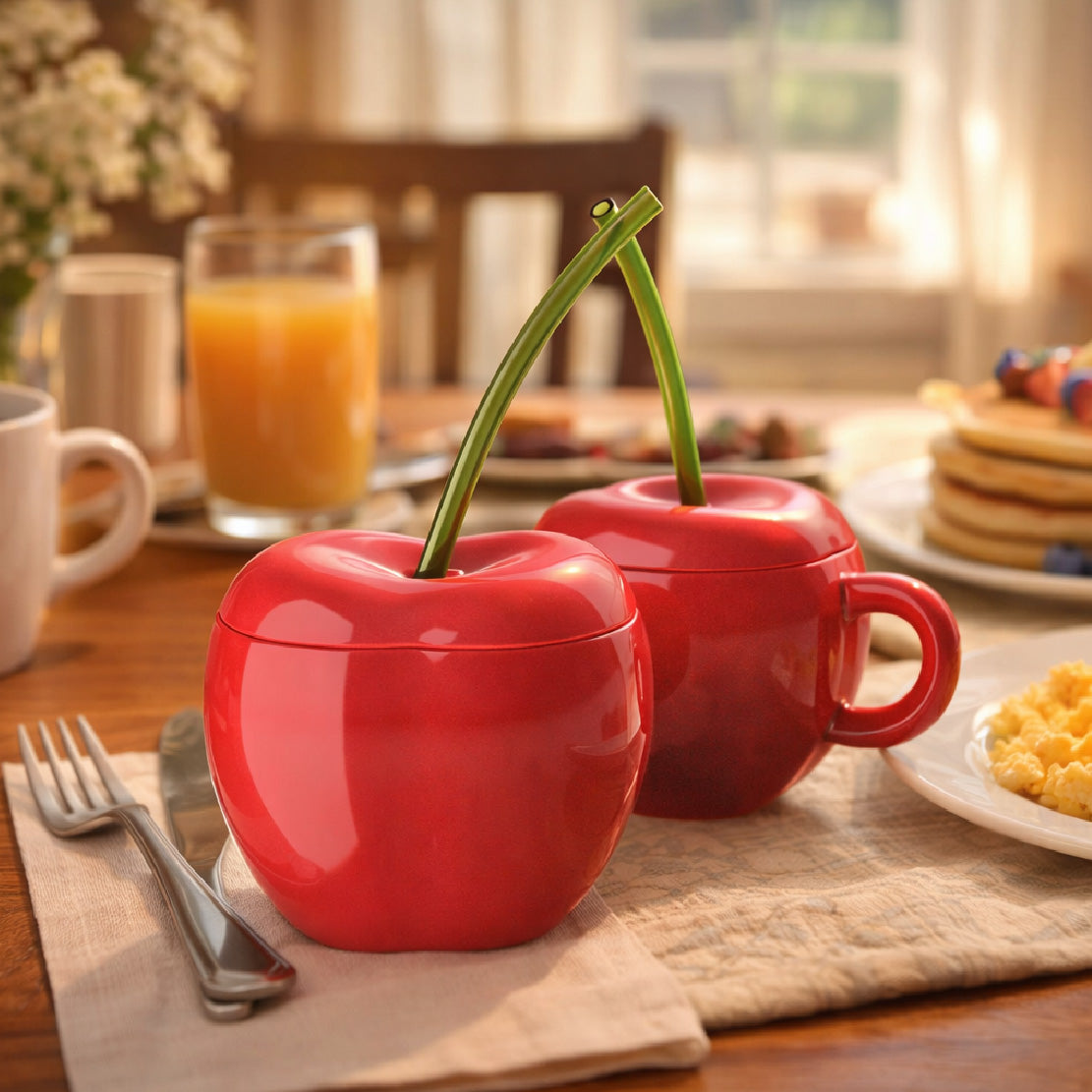 Double Cherry Sips Fruit Mug