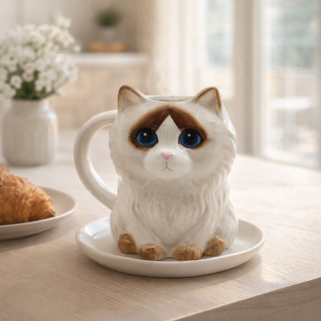 Blue-Eyed Ragdoll Pet Mug
